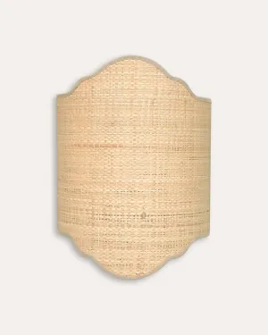 22cm Tedate Raffia Candle Shade - Natural