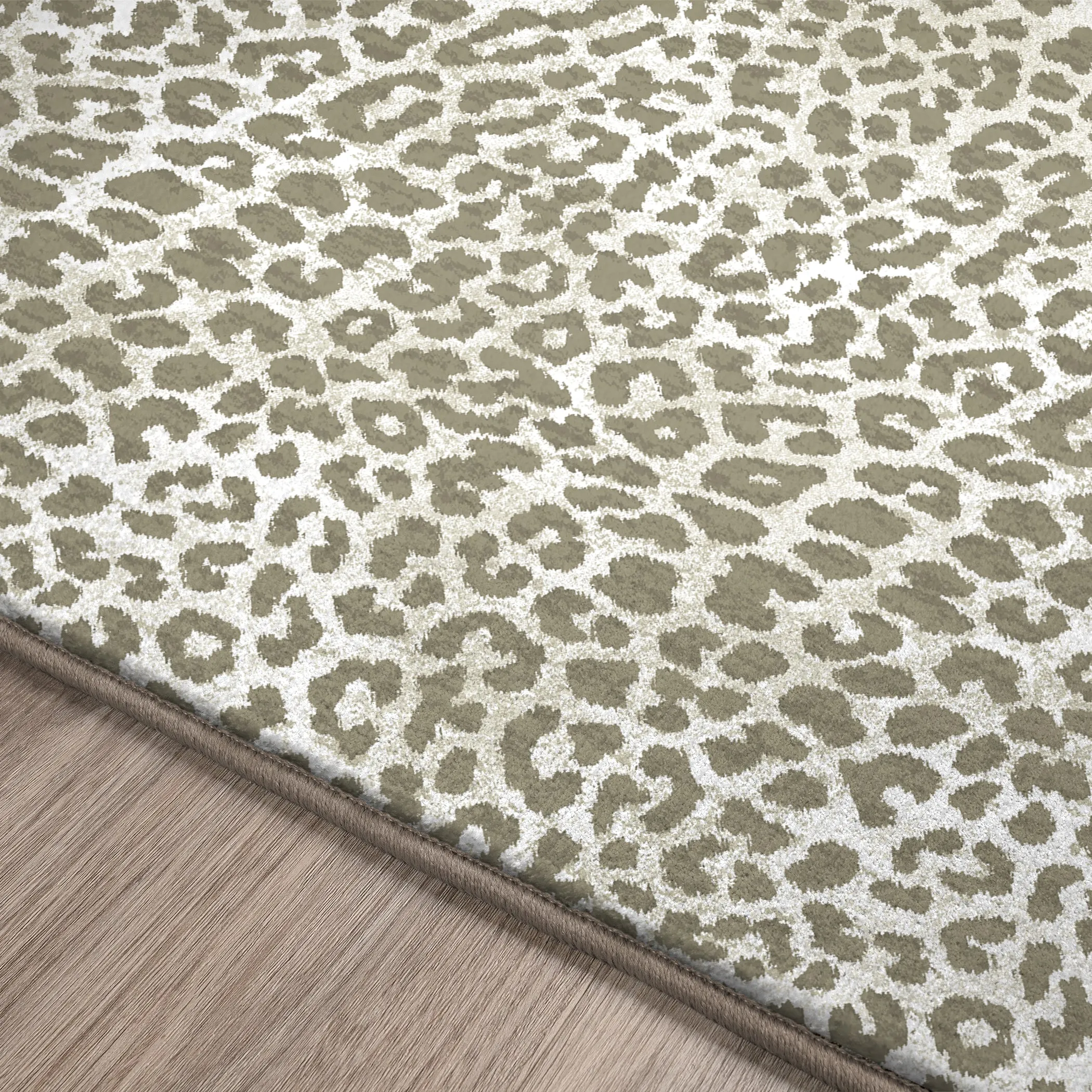 Akina Ultra-Soft Faux Fur Shag Rug with Animal Prints - Family & Pet Friendly, Easy Care Design