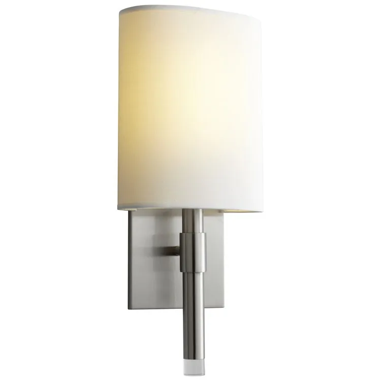 Beacon Single-Light Wall Sconce - Satin Nickel