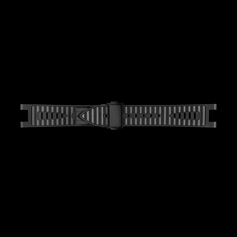 Black FKM Rubber Strap with Black Buckle for Spaceship