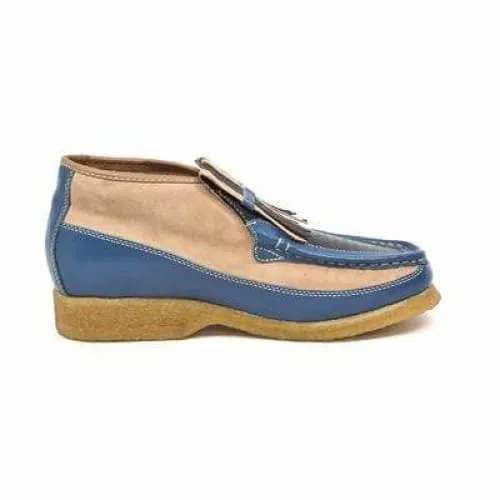 British Walkers Apollo 2 Men's Beige and Blue Snake Skin