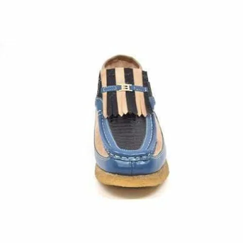 British Walkers Apollo 2 Men's Beige and Blue Snake Skin