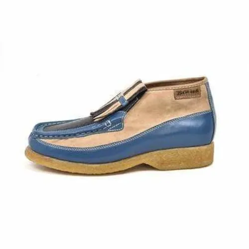 British Walkers Apollo 2 Men's Beige and Blue Snake Skin