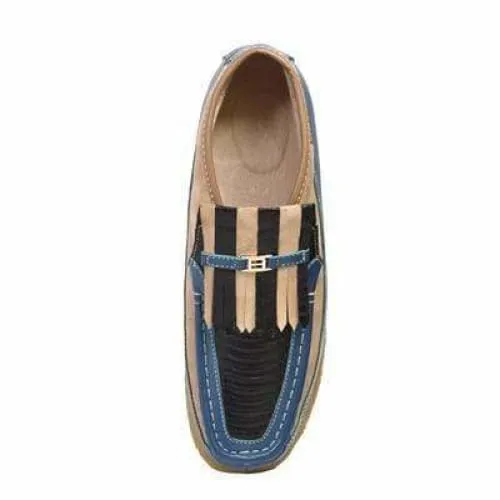 British Walkers Apollo 2 Men's Beige and Blue Snake Skin