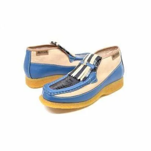 British Walkers Apollo 2 Men's Beige and Blue Snake Skin