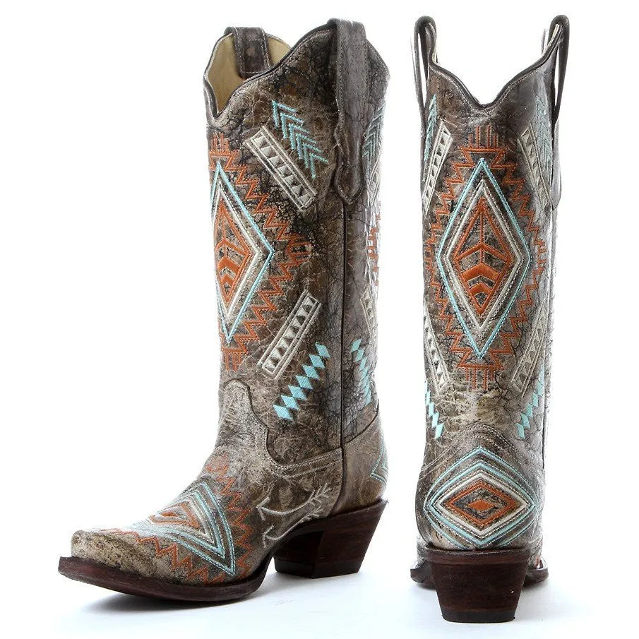 Corral Women's Aztec Print Boot E1037
