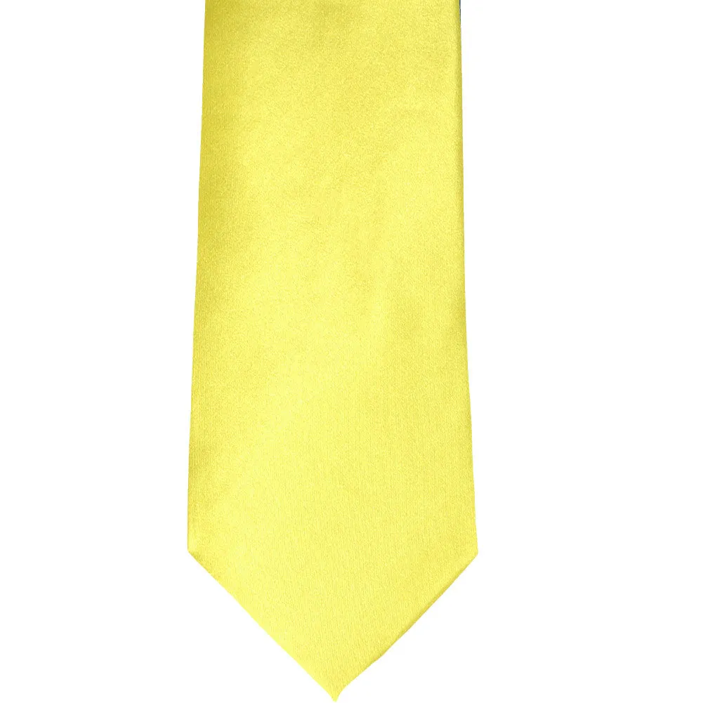 Daffodil Yellow Solid Color Necktie