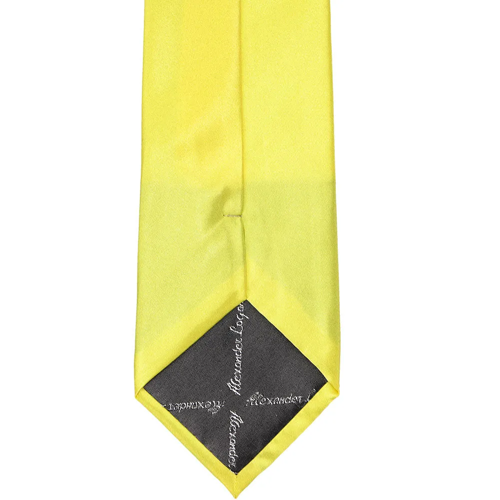 Daffodil Yellow Solid Color Necktie