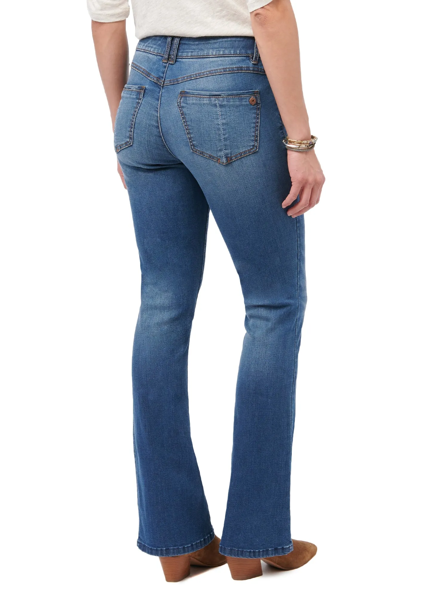 Democracy Ab'solution Itty Bitty Boot Cut Jeans - Slimming, Lift, & Style