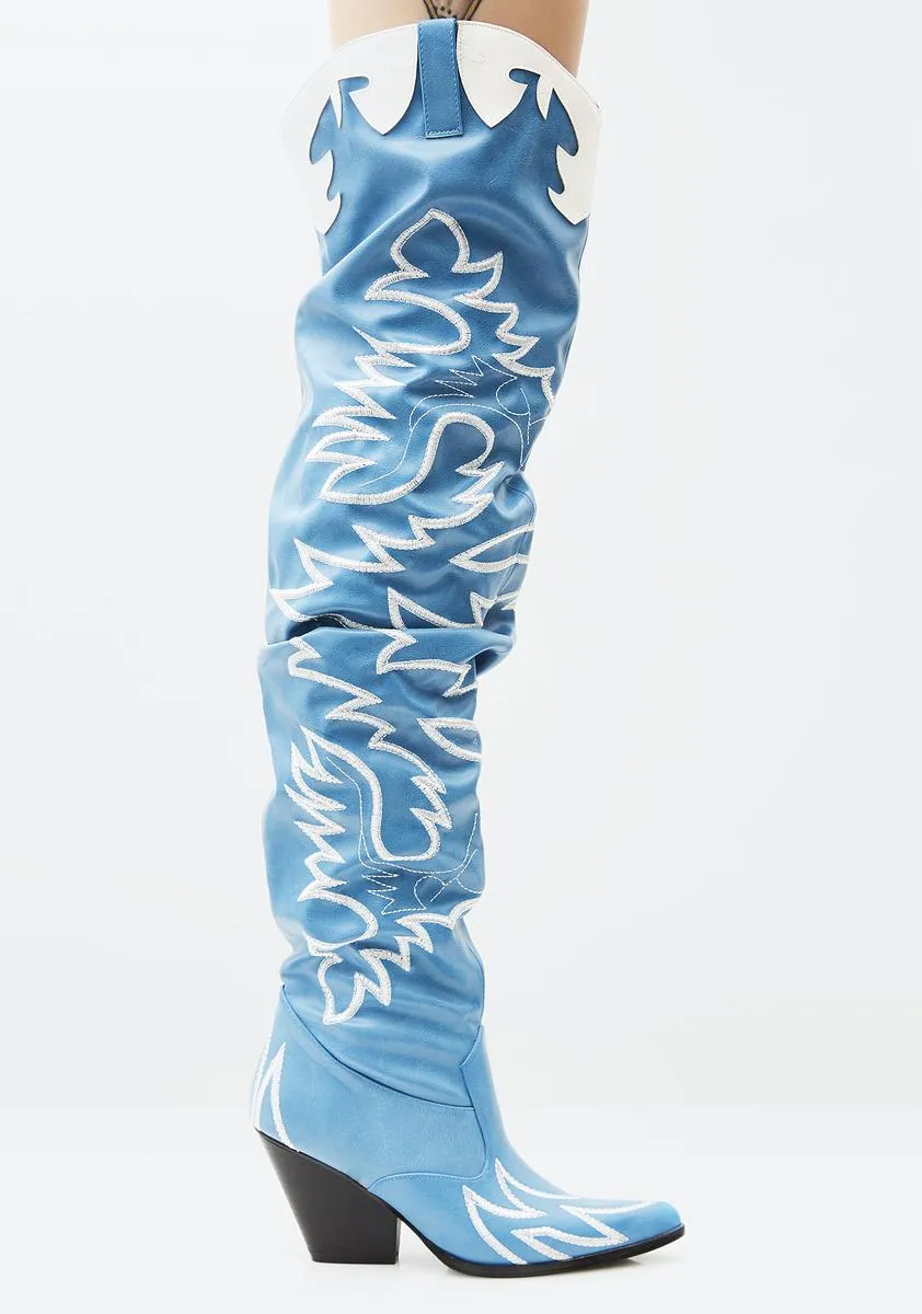 Denim Love Bandit Cowgirl Boot