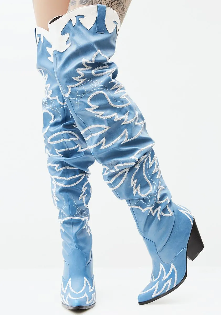 Denim Love Bandit Cowgirl Boot