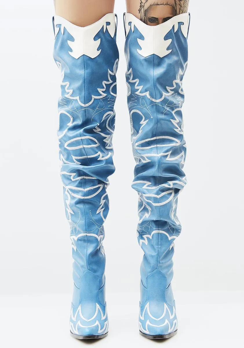Denim Love Bandit Cowgirl Boot