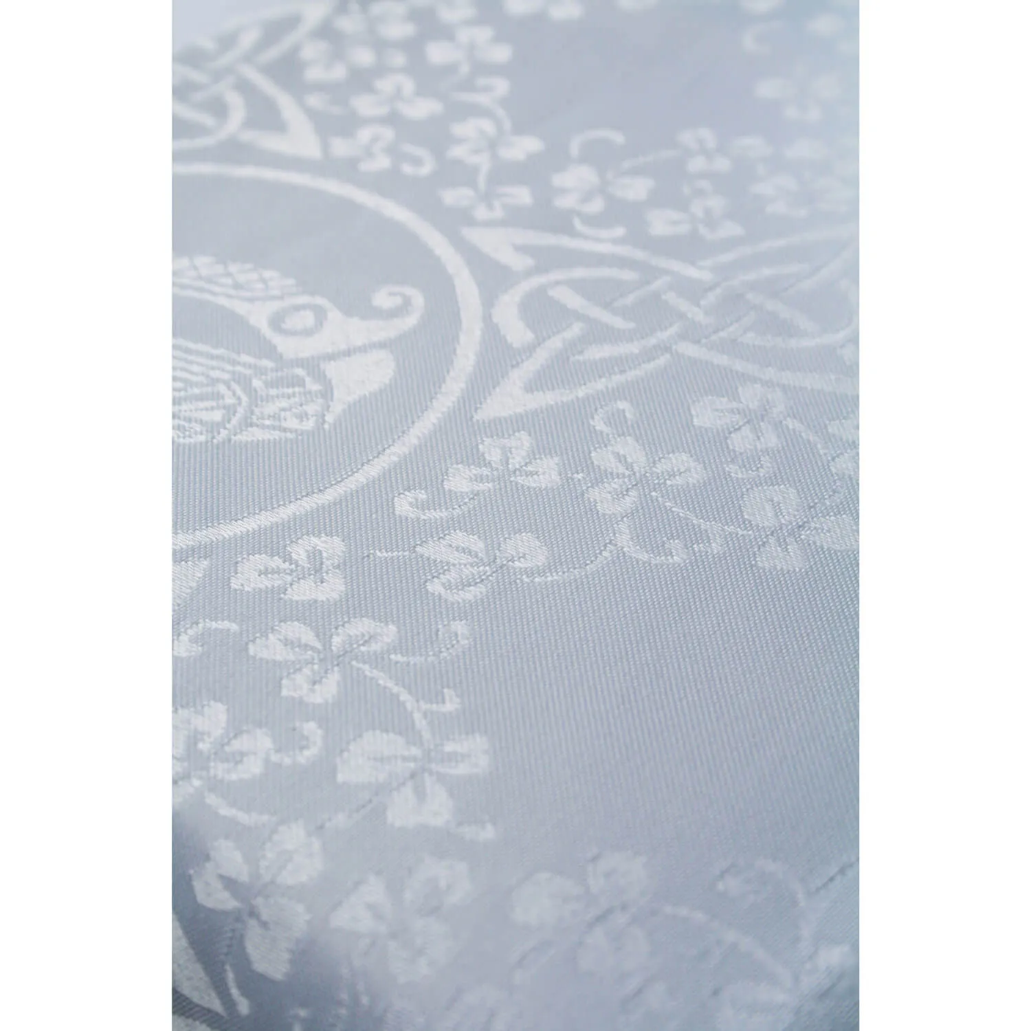 Easy care Damask Tablecloth - White - 54x70inches