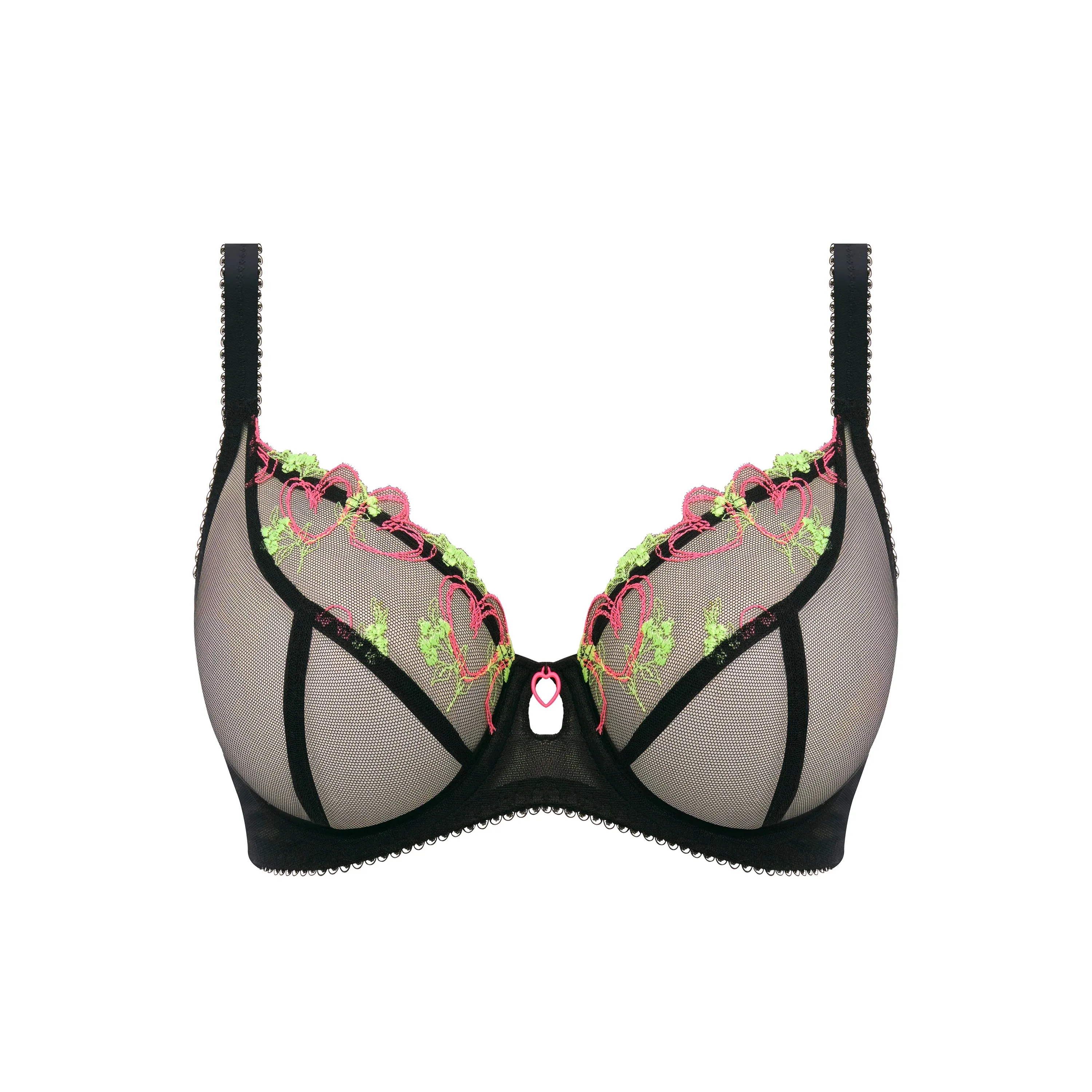 Freya Loveland Plunge Bra, Black Multi