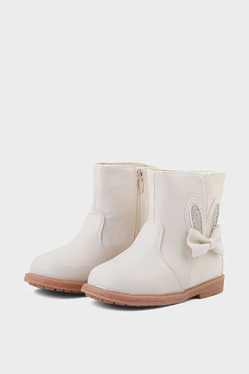 Girls Formal Boots Q10015-Beige