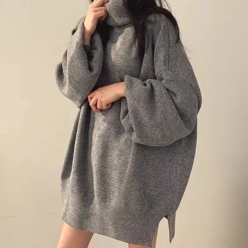 Lazy Style Loose Sweater Dress