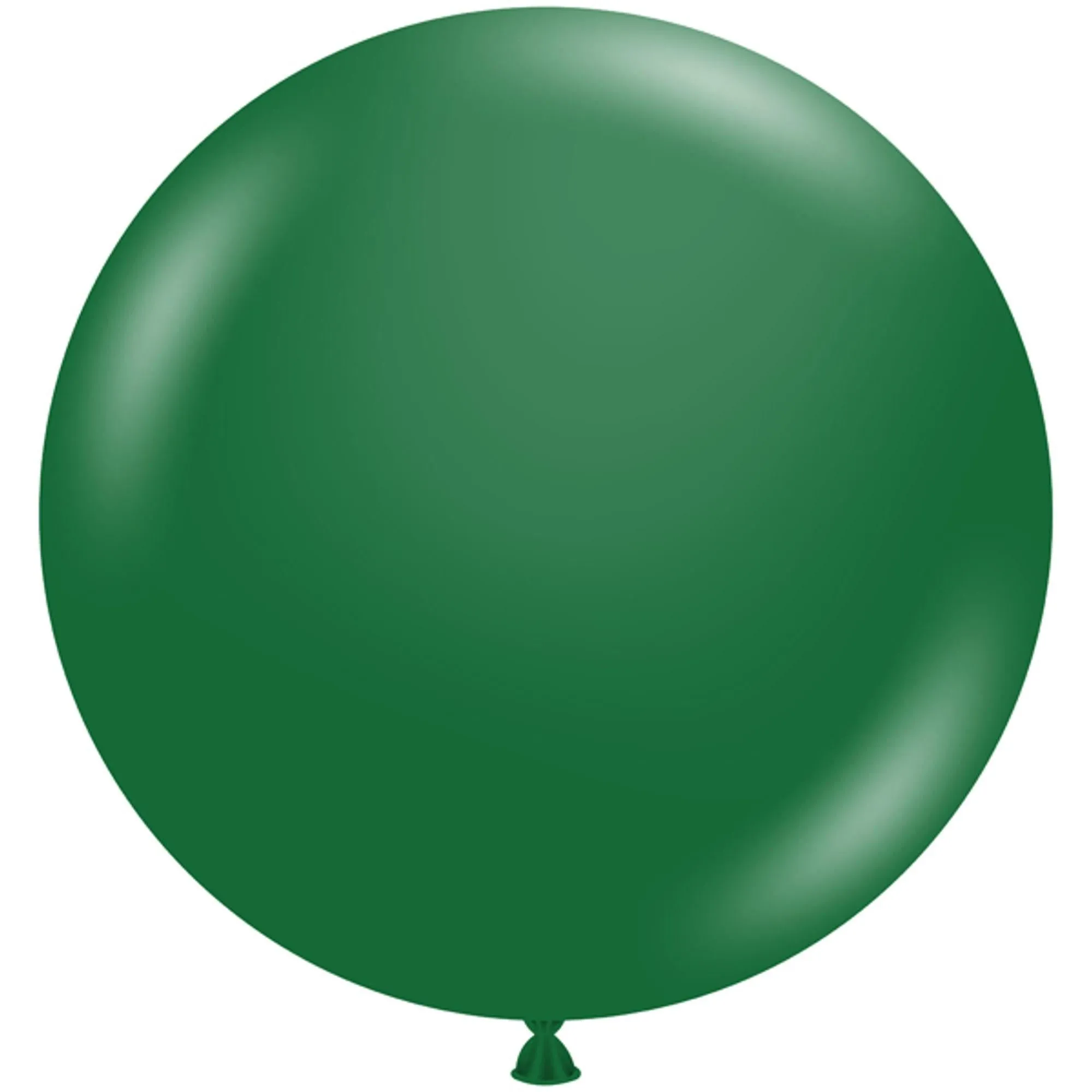 Lustrous 24" Tuftex Metallic Forest Green Latex Balloons (25/Pk)