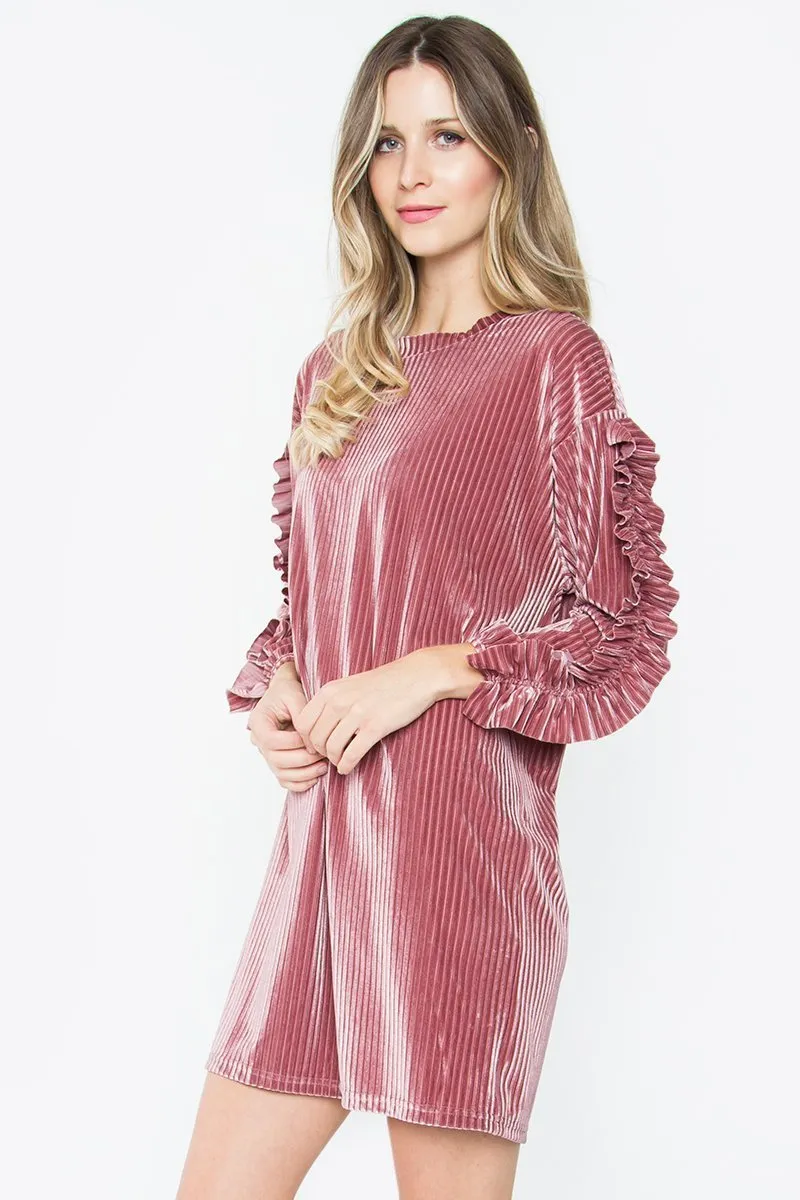 Milan Ruffle Trim Dress