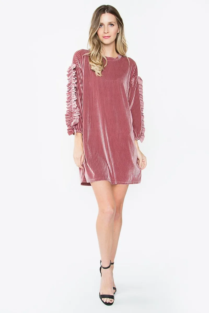 Milan Ruffle Trim Dress