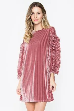 Milan Ruffle Trim Dress
