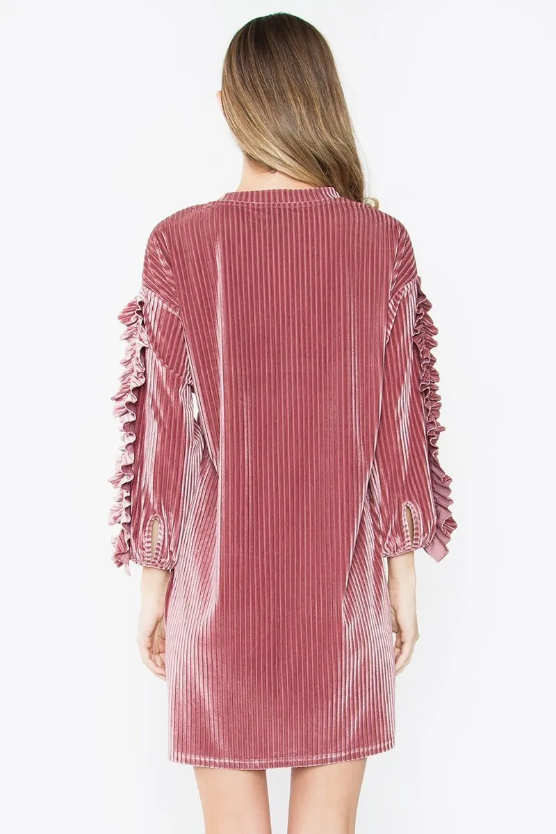 Milan Ruffle Trim Dress