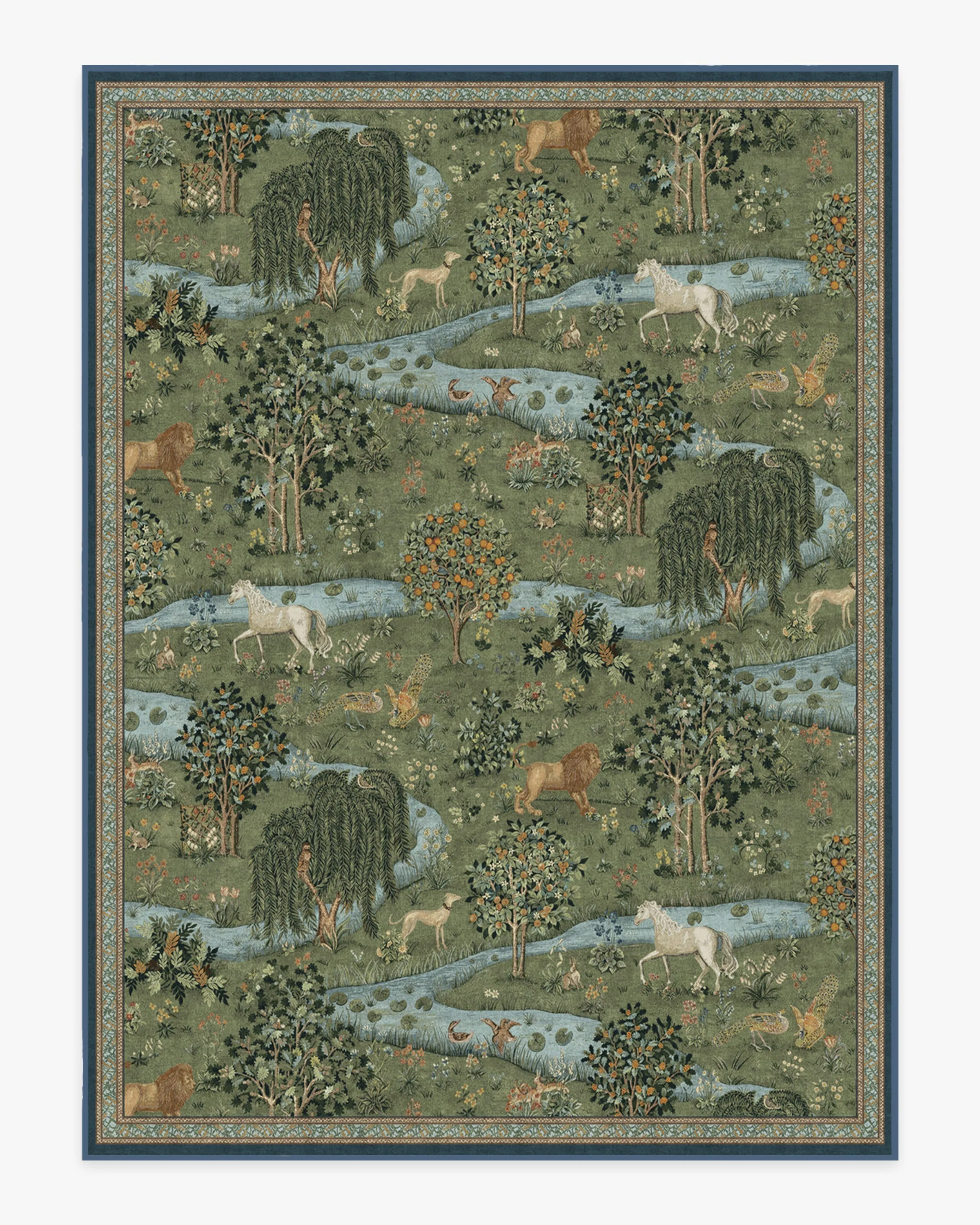 Morris & Co. Owl & Willow Green Rug