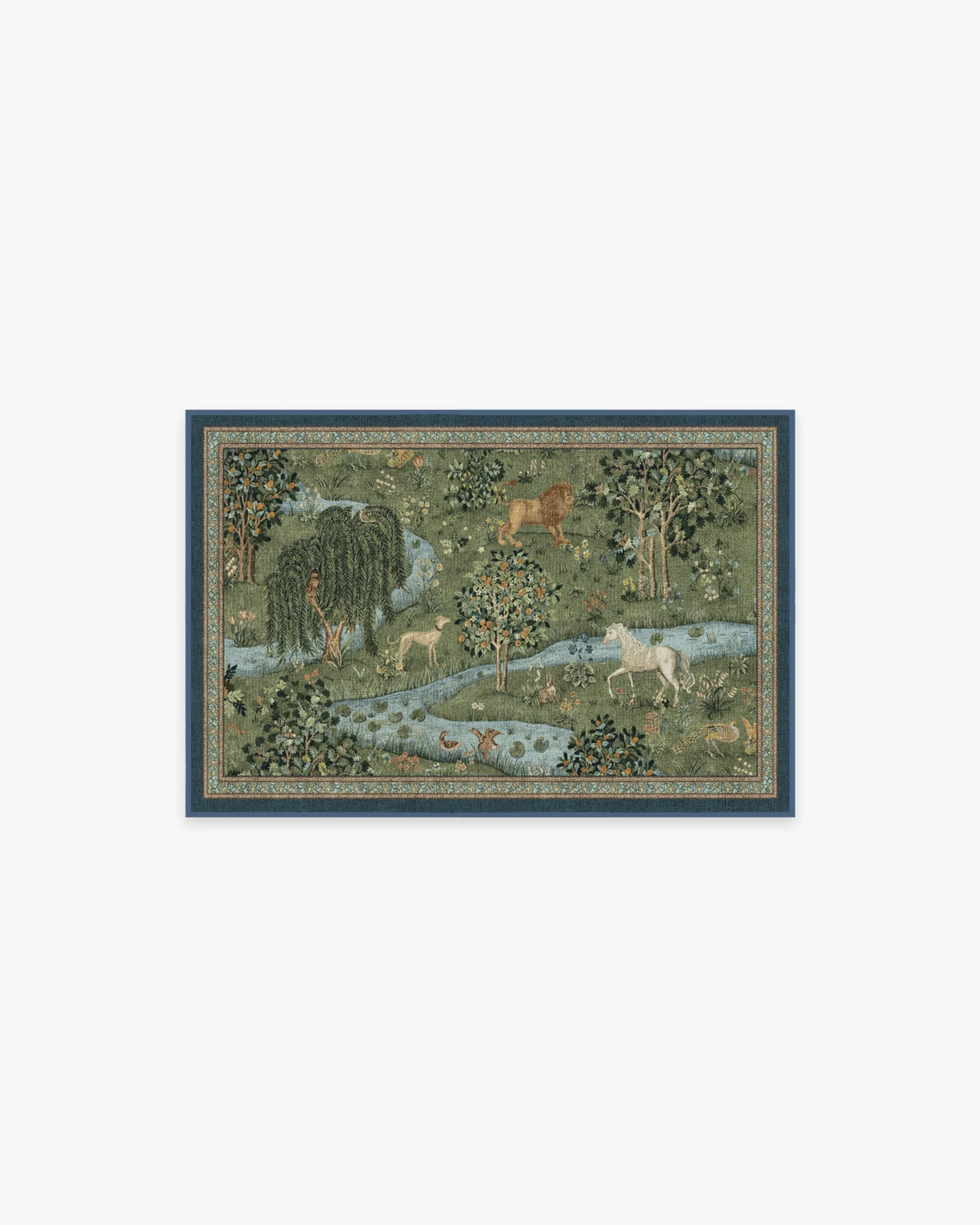 Morris & Co. Owl & Willow Green Rug