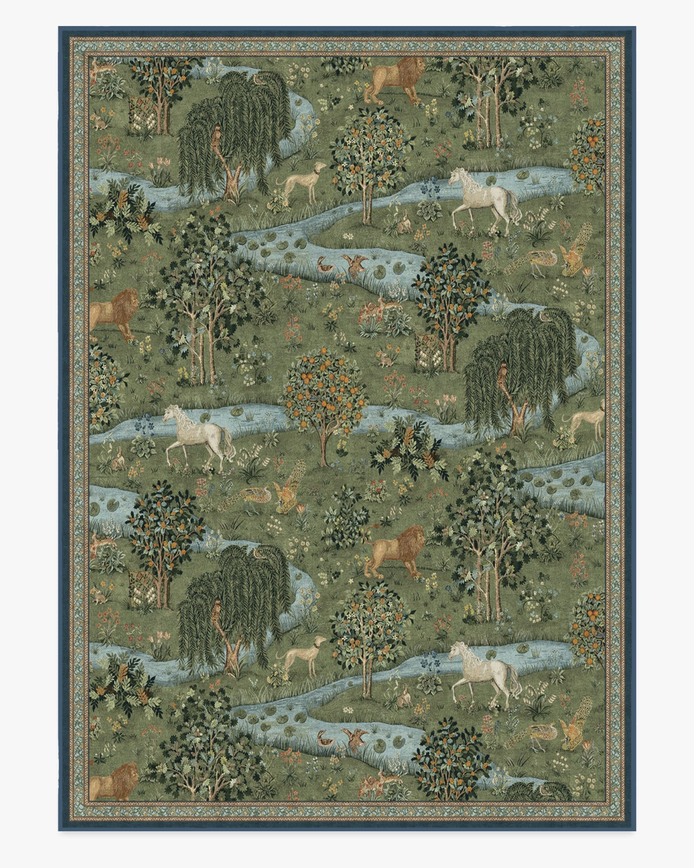 Morris & Co. Owl & Willow Green Rug
