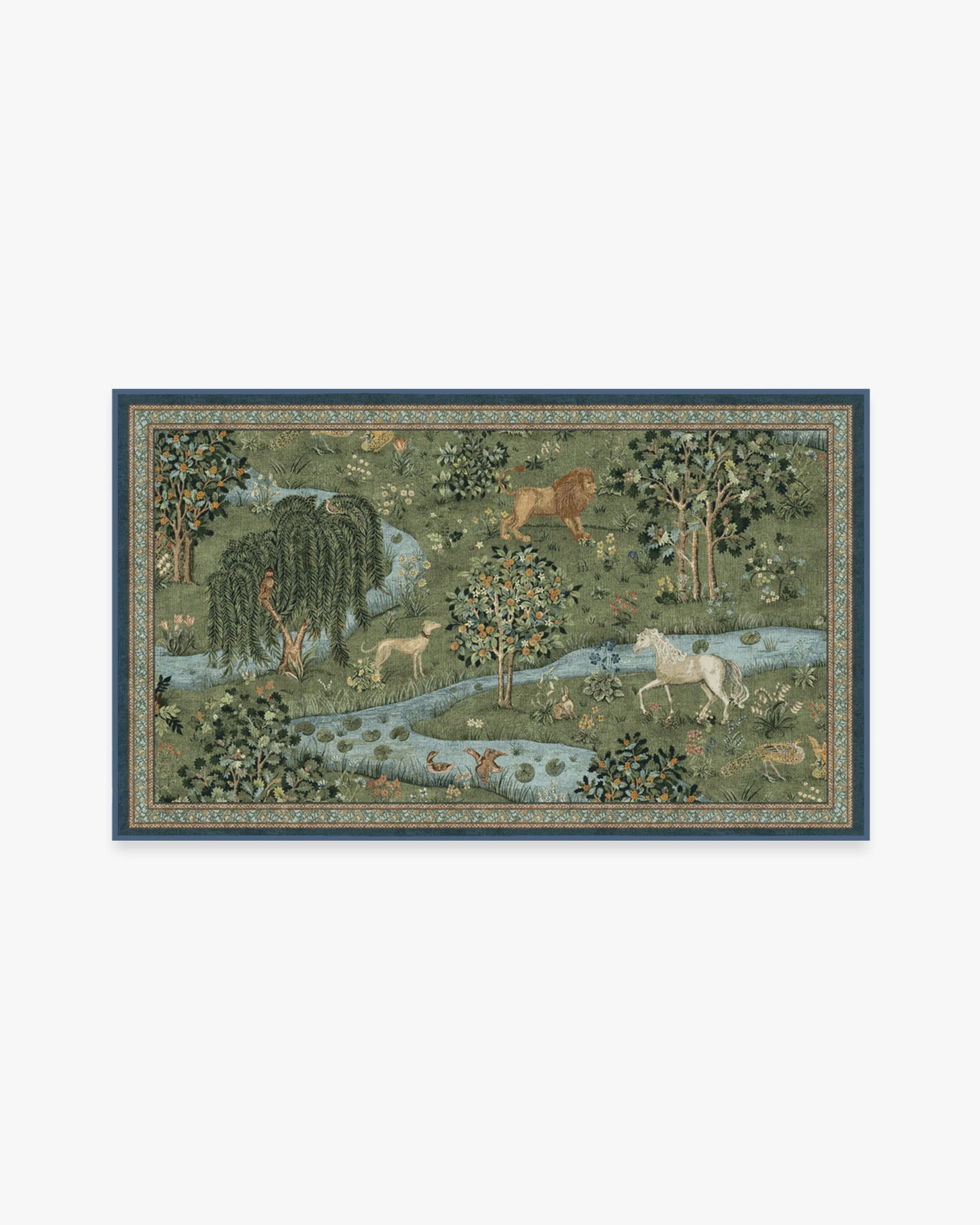Morris & Co. Owl & Willow Green Rug
