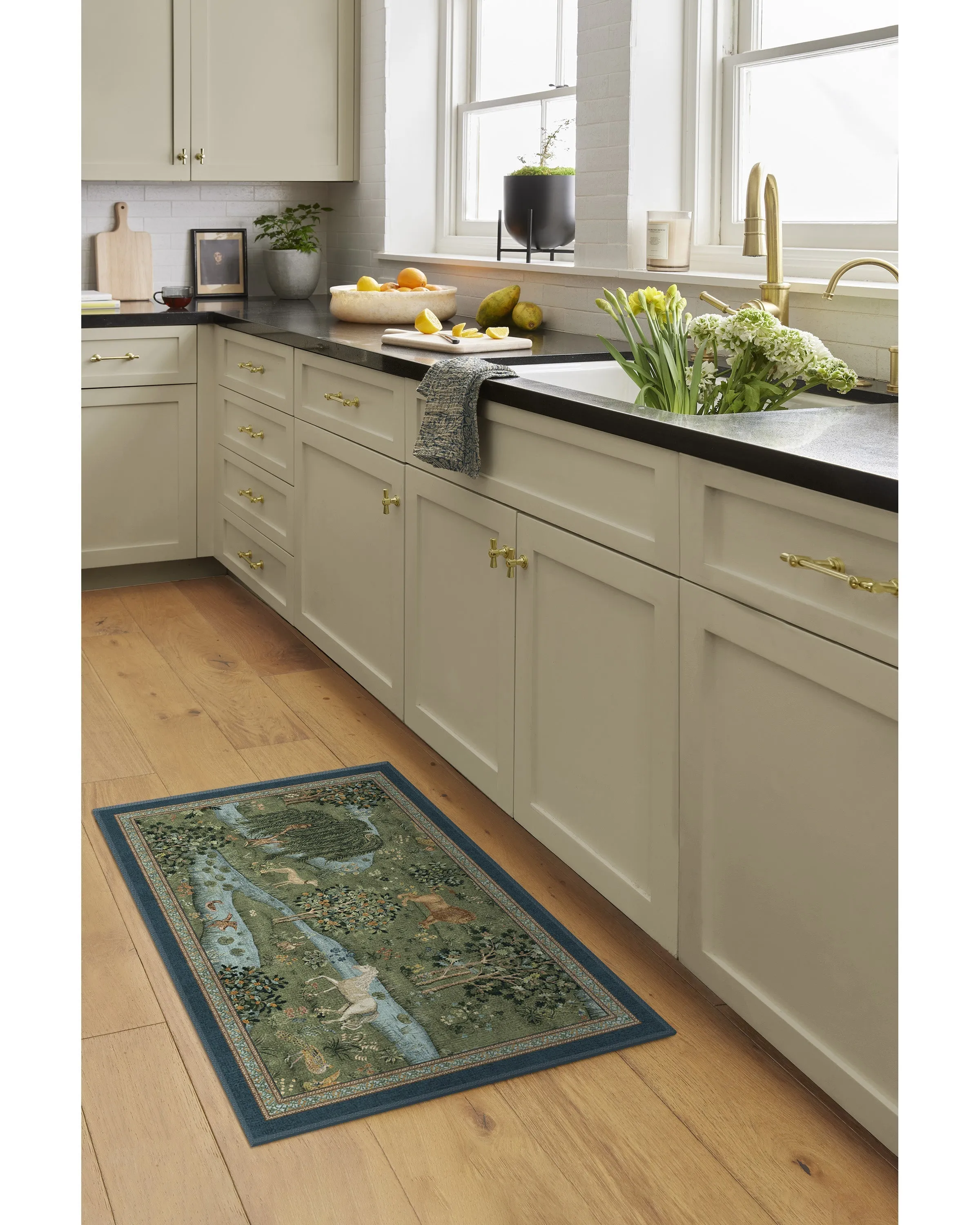 Morris & Co. Owl & Willow Green Rug