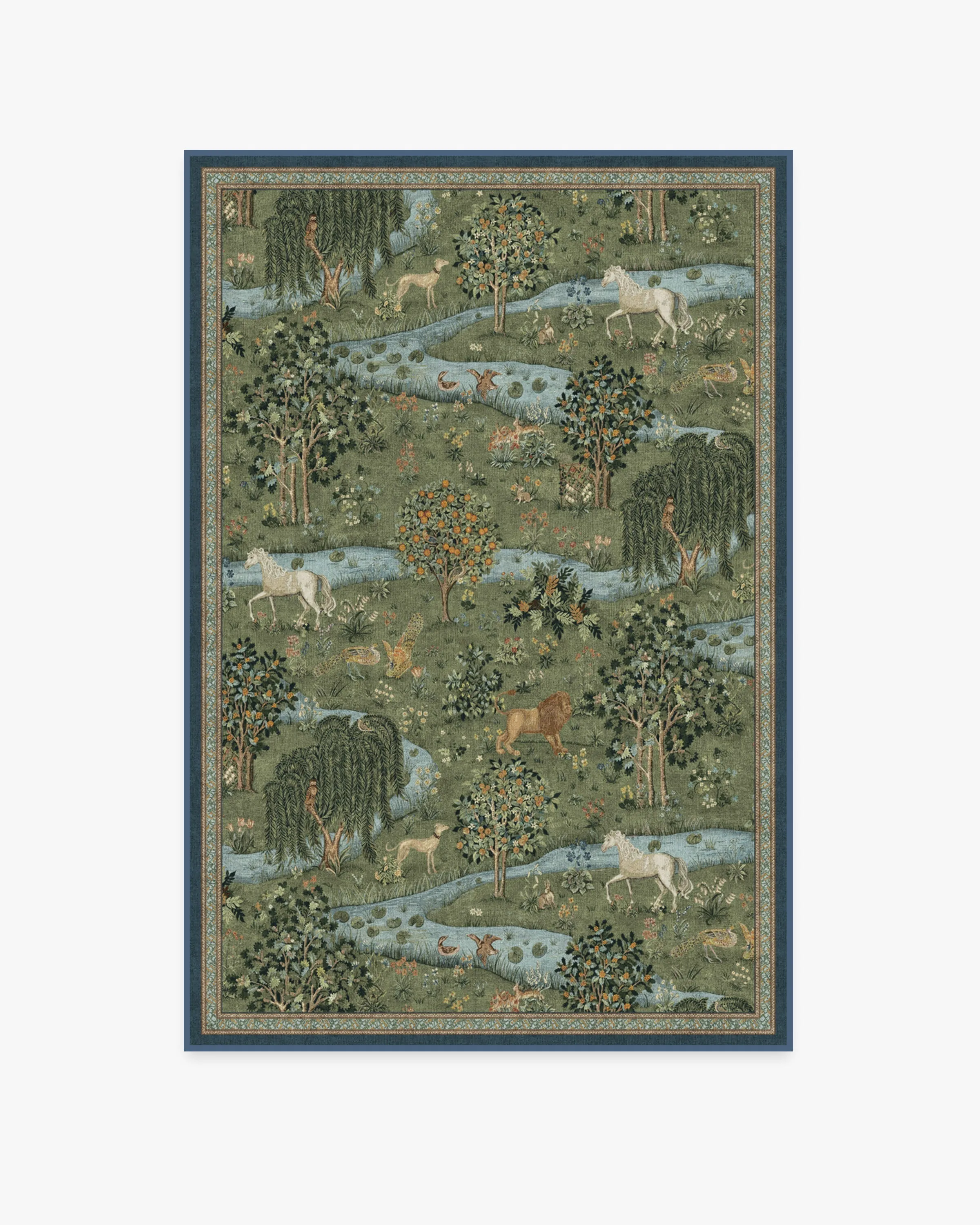 Morris & Co. Owl & Willow Green Rug