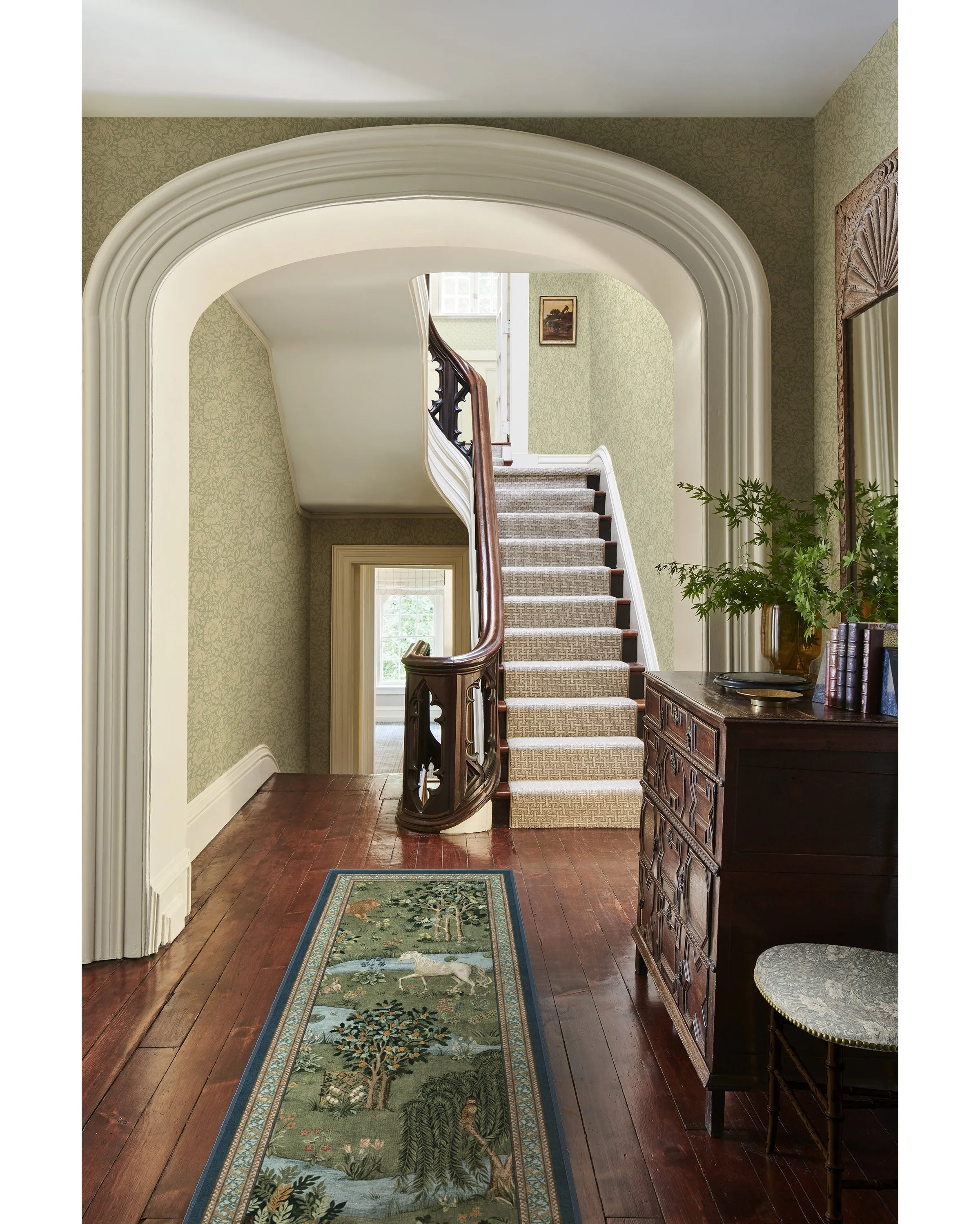 Morris & Co. Owl & Willow Green Rug