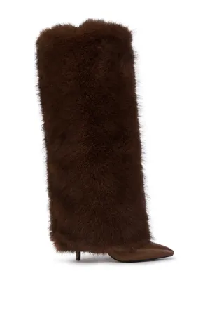OMERA-BROWN STILETTO BOOT