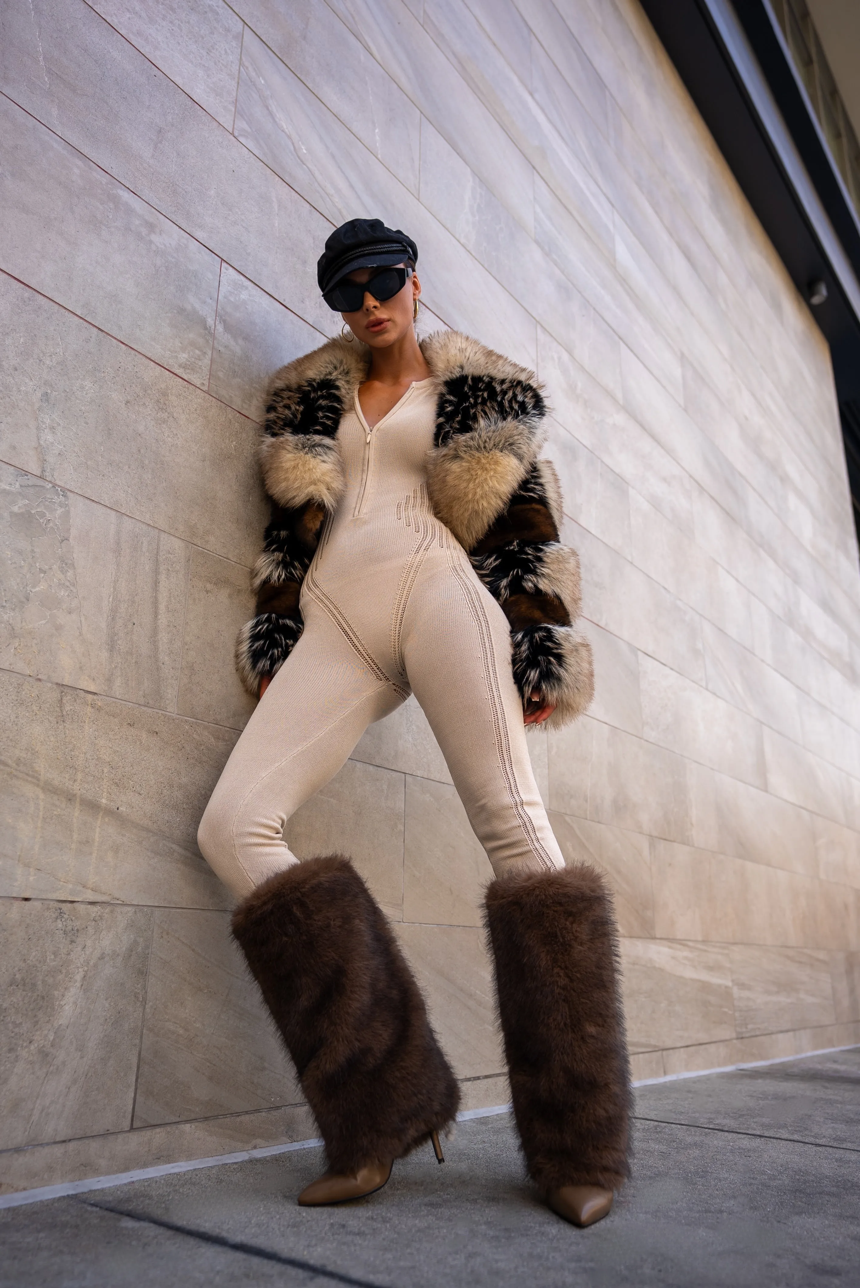 OMERA-BROWN STILETTO BOOT