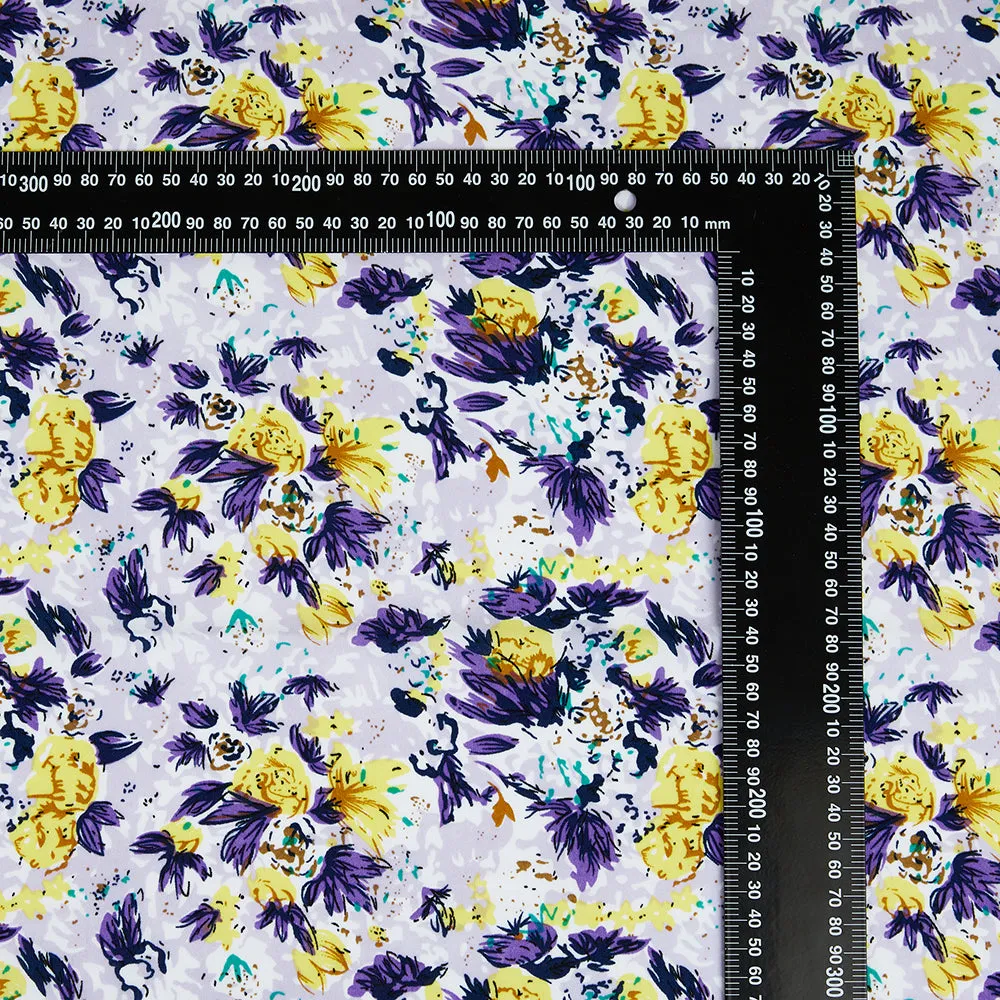 Polyester Flower Pattern-Chiffon Fabric