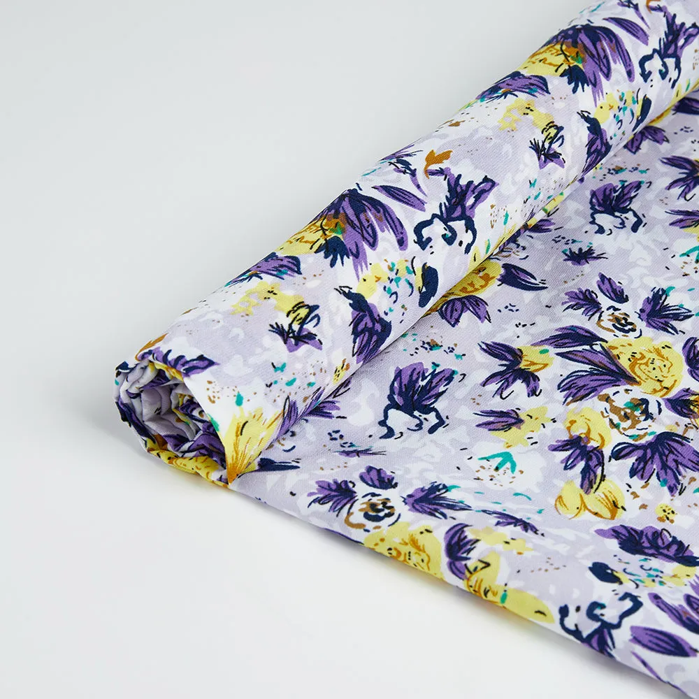 Polyester Flower Pattern-Chiffon Fabric