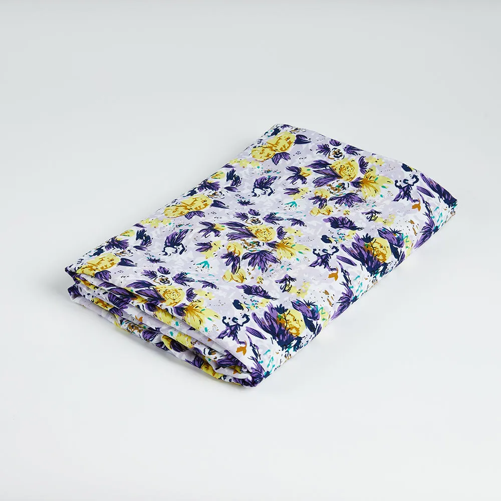 Polyester Flower Pattern-Chiffon Fabric