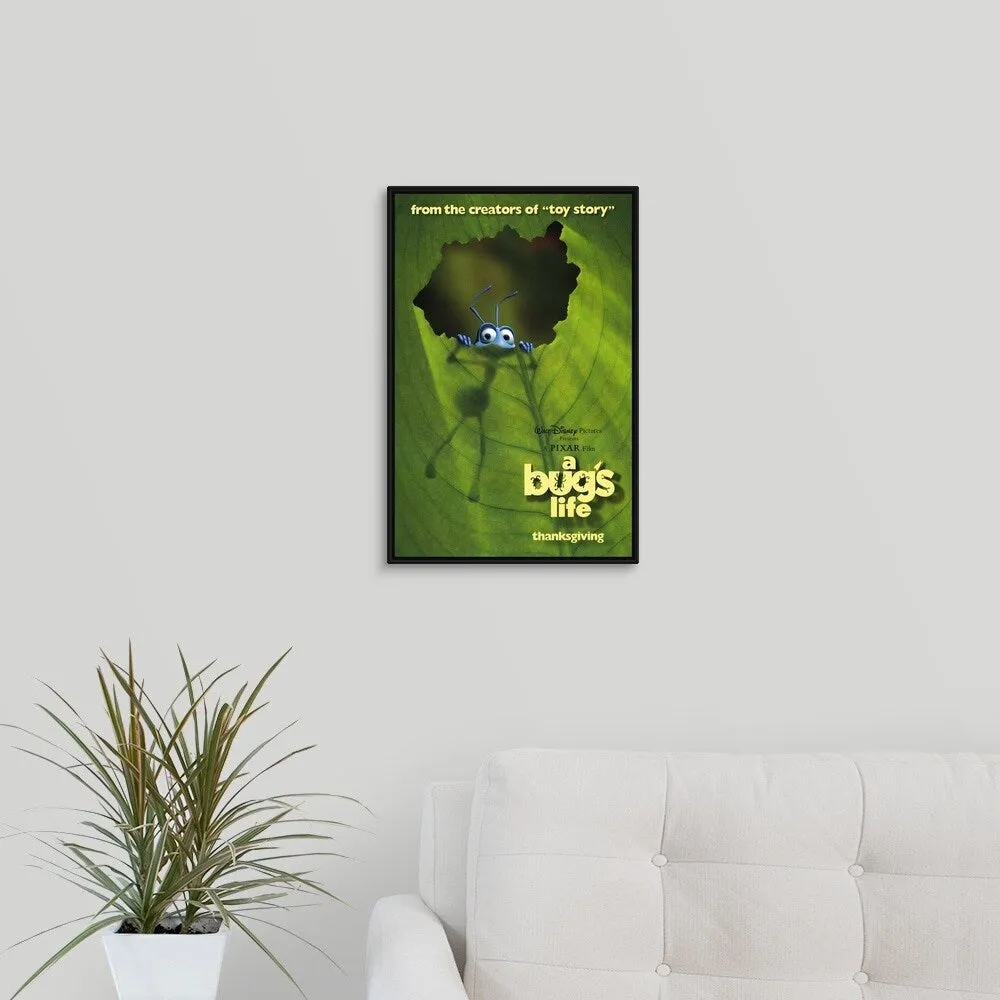 "A Bugs Life (1998)" Black Float Frame Canvas Art