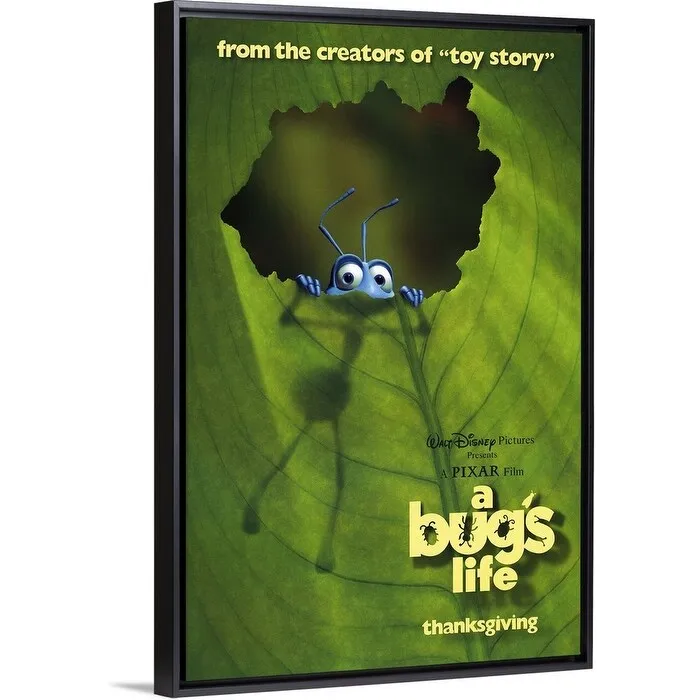 "A Bugs Life (1998)" Black Float Frame Canvas Art