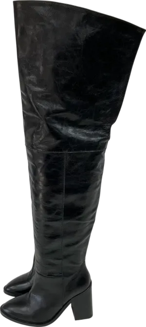 River Island Black Over The Knee Boots UK 3 EU 36 👠