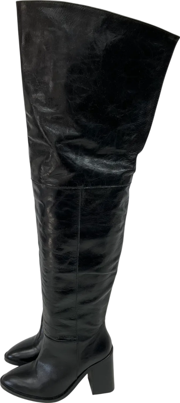 River Island Black Over The Knee Boots UK 3 EU 36 👠