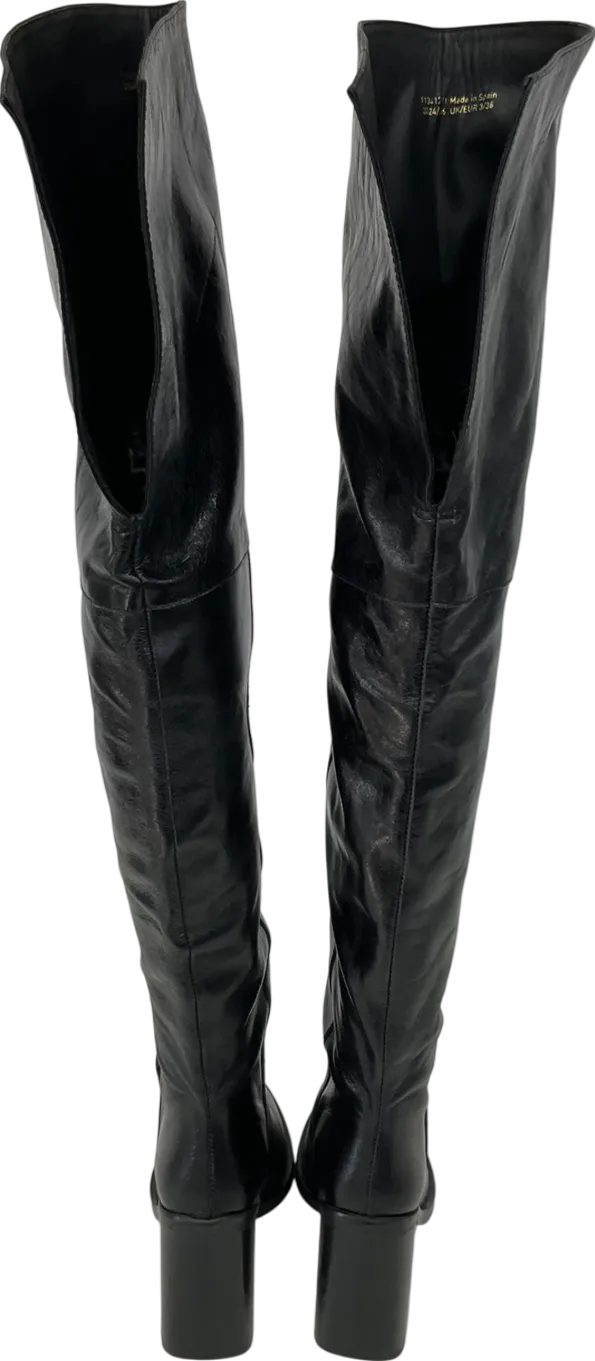 River Island Black Over The Knee Boots UK 3 EU 36 👠