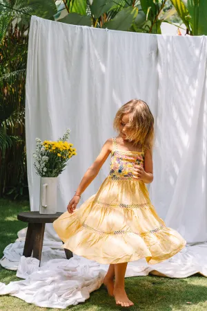 Savike Dress in Butter Yellow