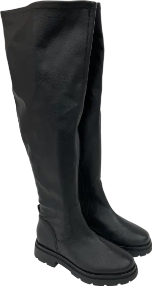 SimplyBe Black Curve Wide Fit Gretel Stretch Over The Knee UK 9 EU 42 👠
