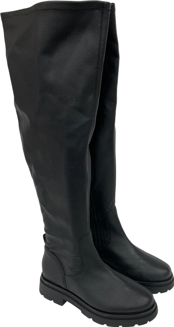 SimplyBe Black Curve Wide Fit Gretel Stretch Over The Knee UK 9 EU 42 👠