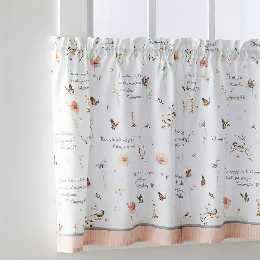 SKL Home Country Weekend Naturalist Look Window Valance - 58 X 13". Blush