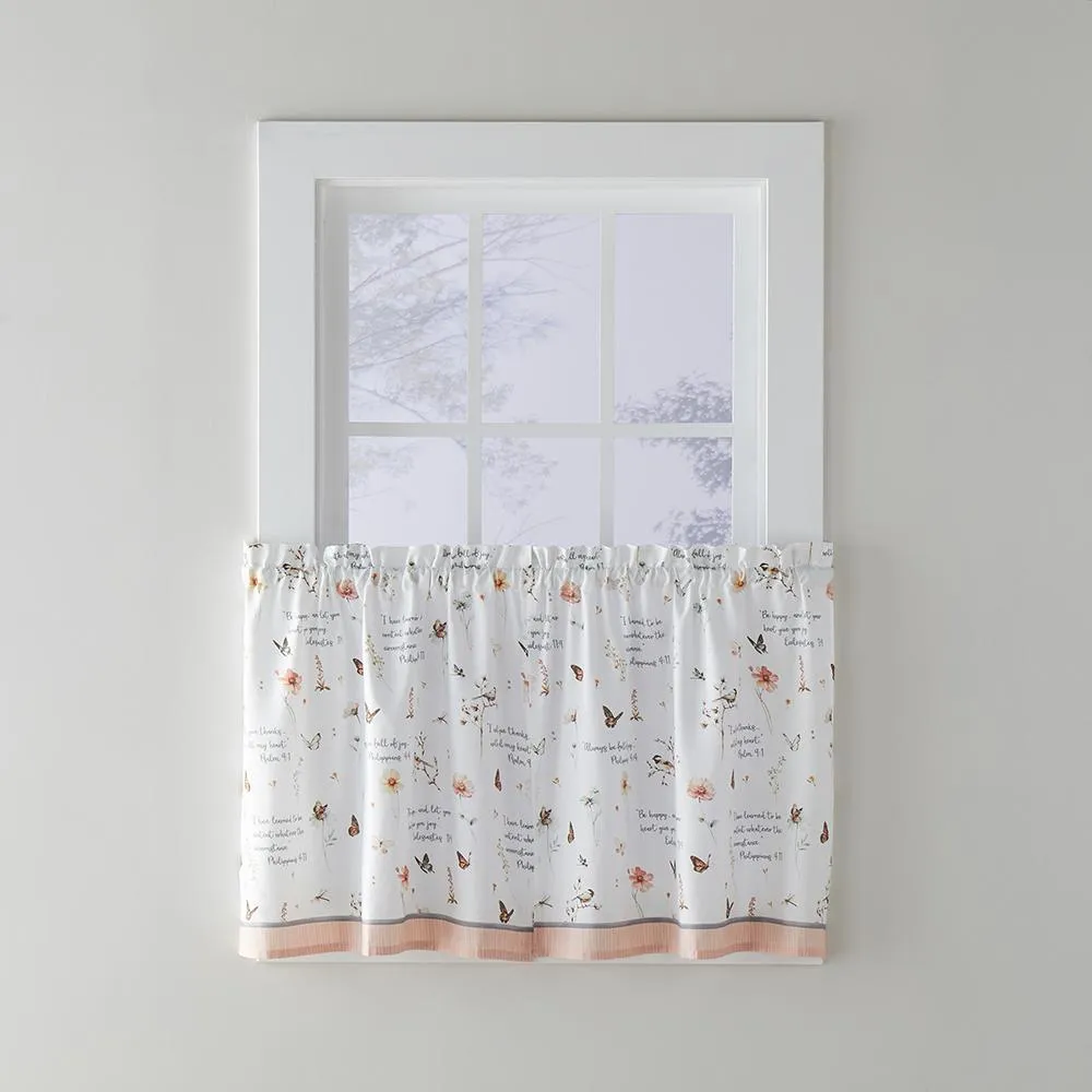 SKL Home Country Weekend Naturalist Look Window Valance - 58 X 13". Blush