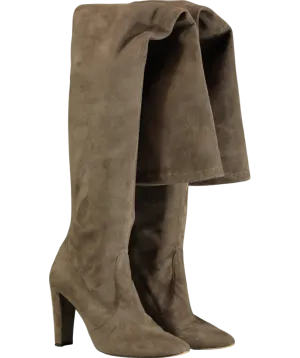 Stuart Weitzman Brown Highland Suede Over the Knee Boot UK 9.5 EU 42.5 👠
