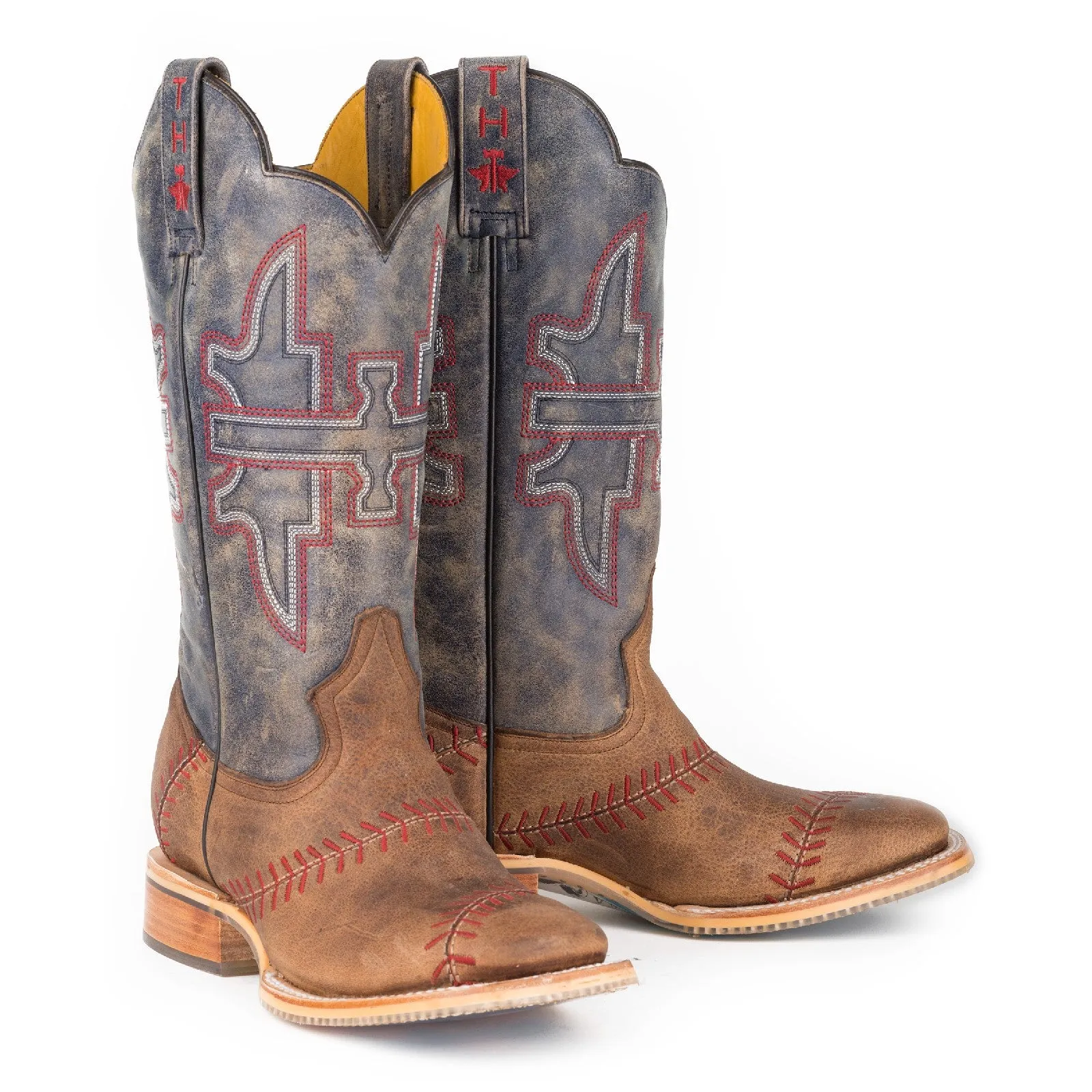 Tin Haul Men's Slugger W/ Field Of Dreams Square Toe Boots 0282