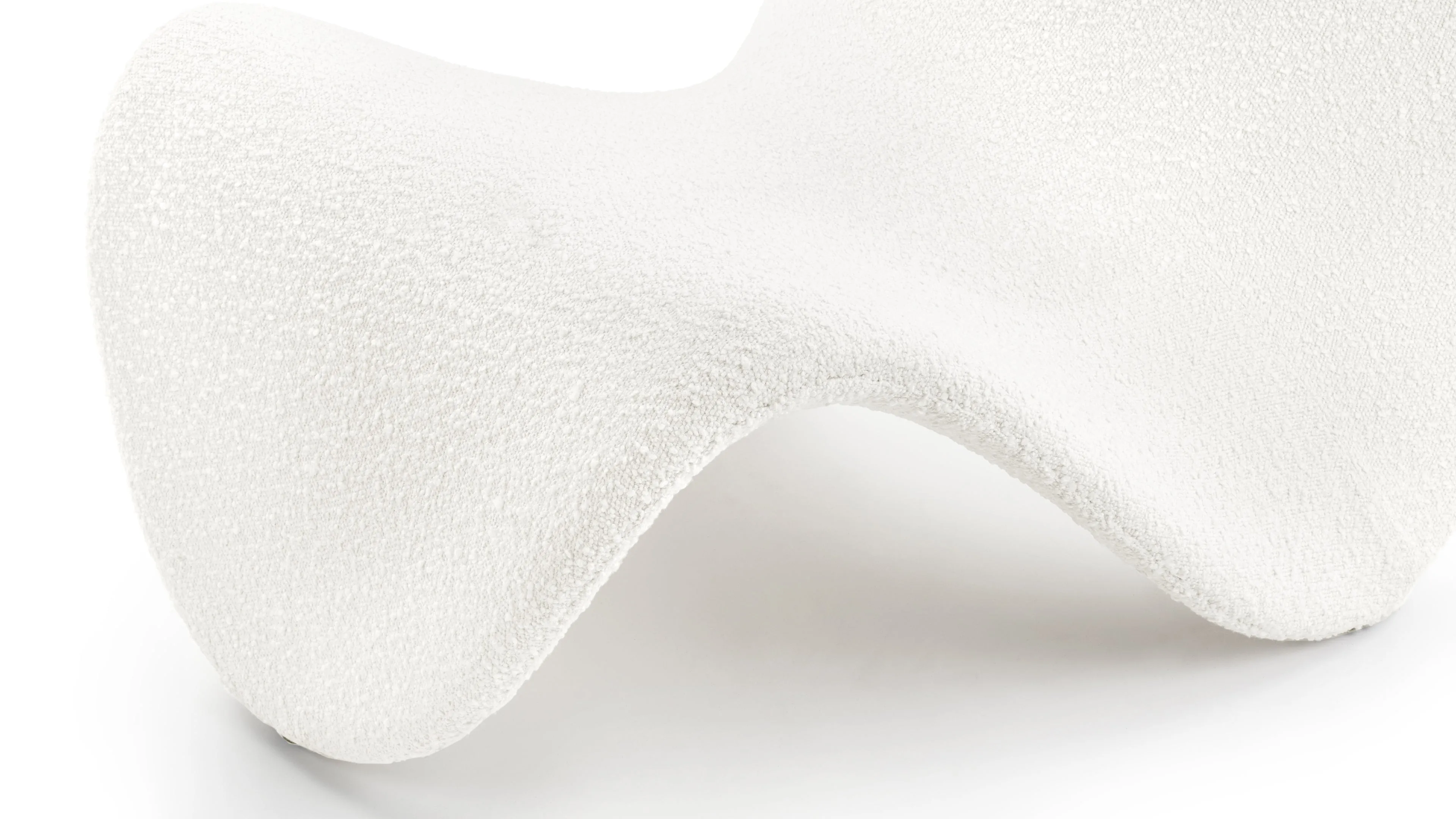 Tongue - Tongue Chair, White Boucle